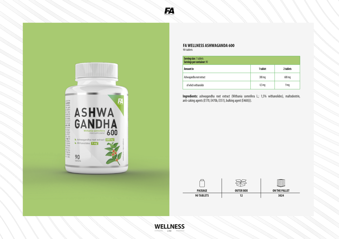 FA WELLNESS ASHWAGANDA 600