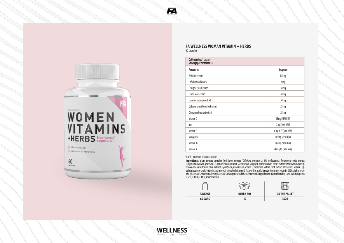 FA WELLNESS WOMAN VITAMIN + HERBS