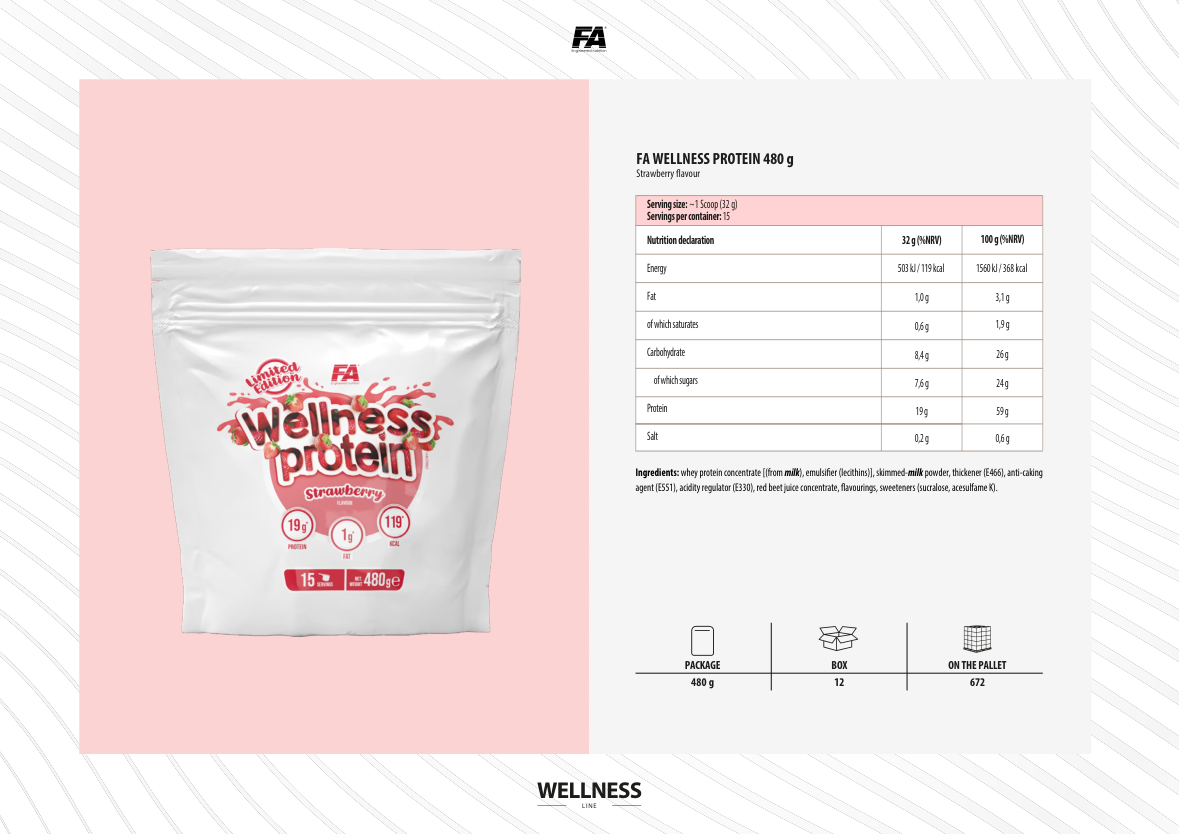 FA WELLNESS PROTEIN 480 g