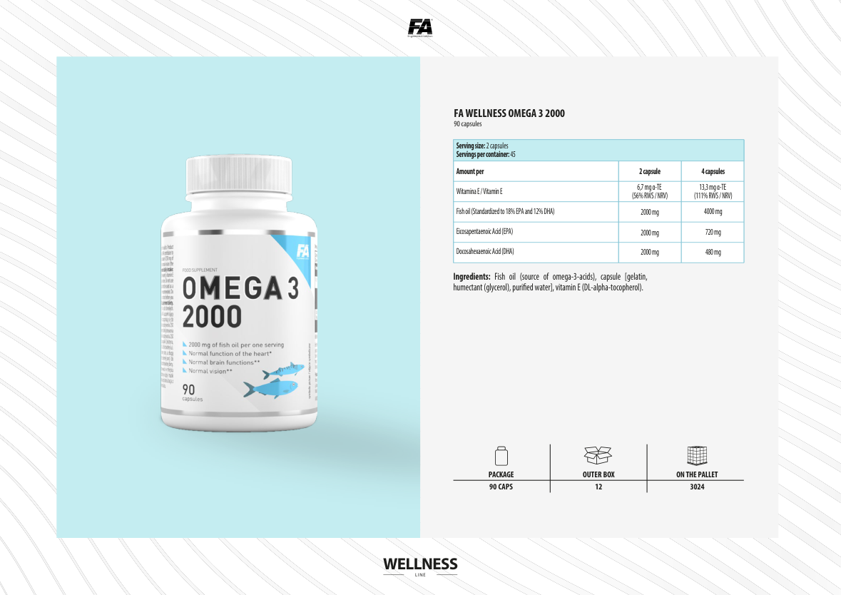 FA WELLNESS OMEGA 3 2000
