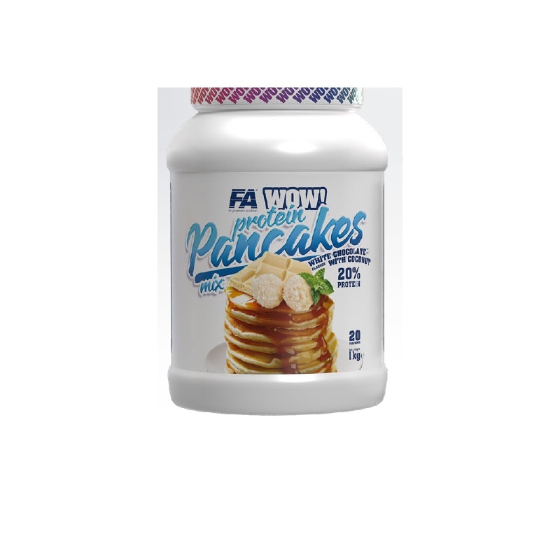 WOW! Protein Pancakes 1 kg White Chocolate Coconut